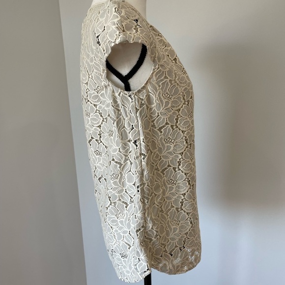 J.Crew 2 Tall sleeveless top  adorable lace like design - Picture 13 of 17